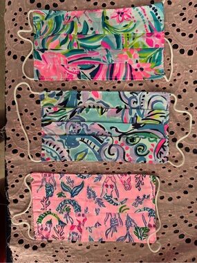 Lilly Pulitzer Face Masks - Set of 3